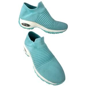 STQ Womens Mesh Sock Aqua Comfort Slip On Breathable Walking Shoe S 11